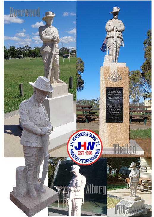 Australian Soldier Statue War Memorials